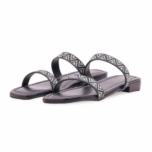 Black Casual Women Slipper CL2145 - view 2