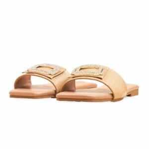 Beige Formal Slipper For Ladies FR8419 - view 2