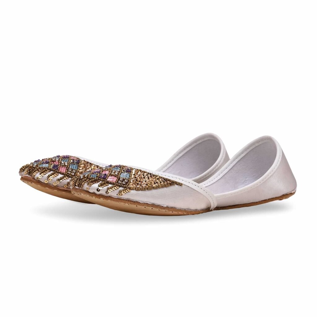 White Fancy Khussa EC8413 - view 2