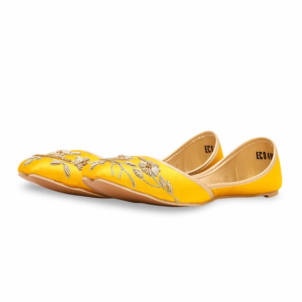 Yellow Fancy Khussa EC8499 - view 2