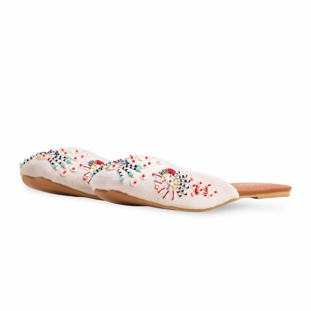 White Fancy Khussa EC8542 - view 2