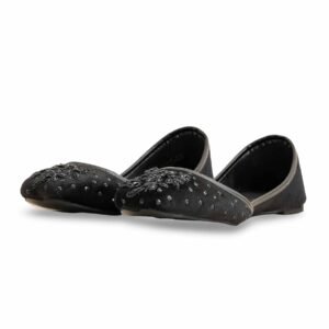 Black Fancy Khussa For Women EC8549 - view 2