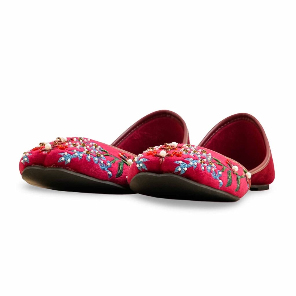 Maroon Ethnic Khussa EC8588 - view 2