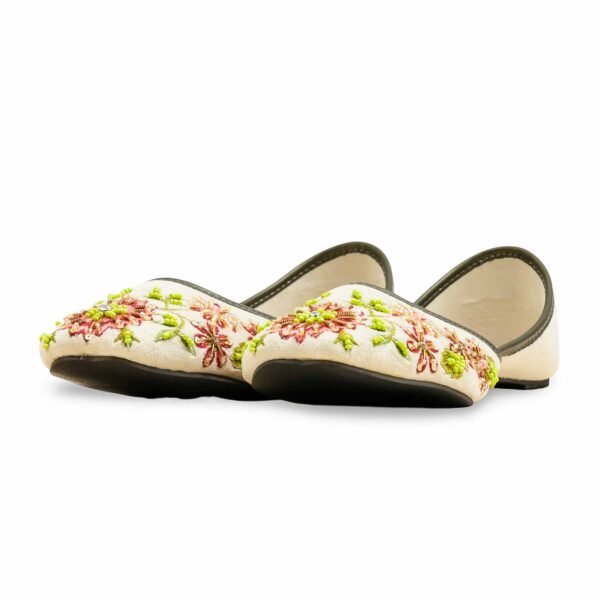 White Ethnic Khussa EC8586 - view 2