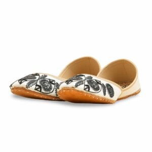 White Ethnic Khussa For Ladies EC8603 - view 2