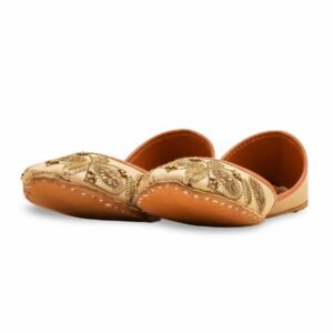 Beige Ethnic Khussa For Ladies EC8603 - view 2