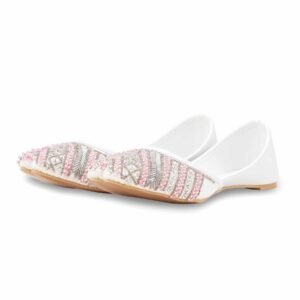 White Fancy Khussa For Women EC8608 - view 2