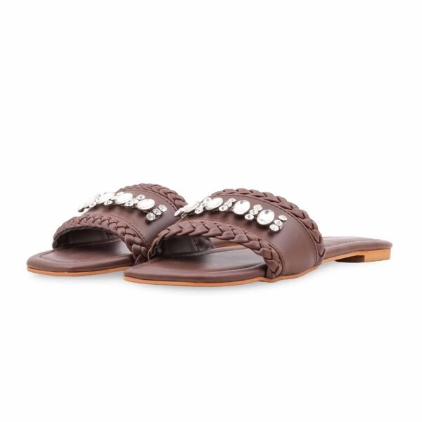 Coffee Formal Slipper For Women FR8469 - view 2