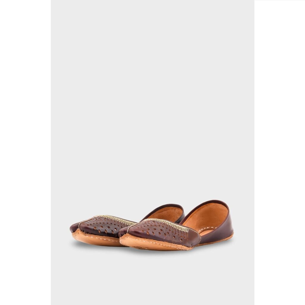 Coffee Leather Khussa EC8640 - view 2