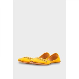 Yellow Leather Khussa EC8643 - view 2