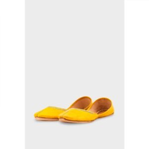 Yellow Leather Khussa EC8657 - view 2