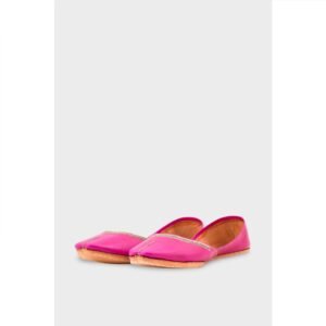 Sk Pink Leather Khussa EC8657 - view 2
