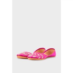 Sk Pink Leather Khussa EC8658 - view 2