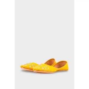 Yellow Leather Khussa EC8659 - view 2