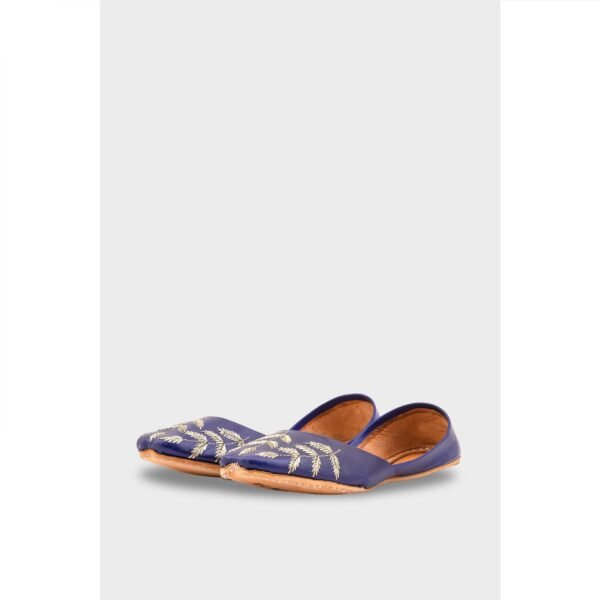 Navy Leather Khussa EC8659 - view 2
