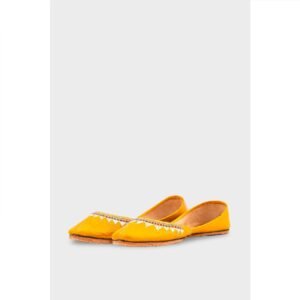 Yellow Leather Khussa EC8660 - view 2