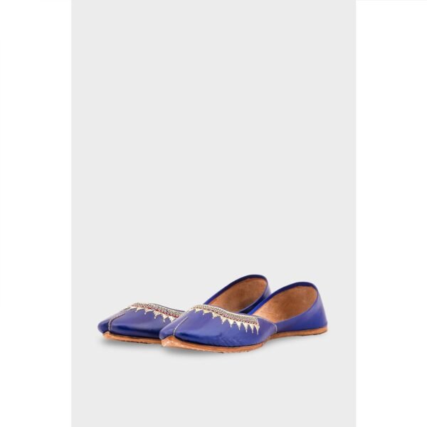 Navy Leather Khussa EC8660 - view 2