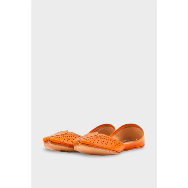 Orange Leather Khussa EC8666 - view 2