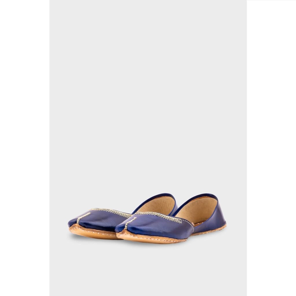 Blue Leather Khussa EC8667 - view 2
