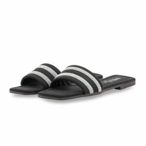 Black Casual Slipper For Women CL2179 - view 2