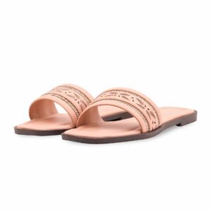 Peach Casual Slipper For Ladies CL2163 - view 2