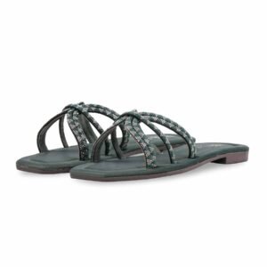 Green Casual Slipper For Women CL2296 - view 2