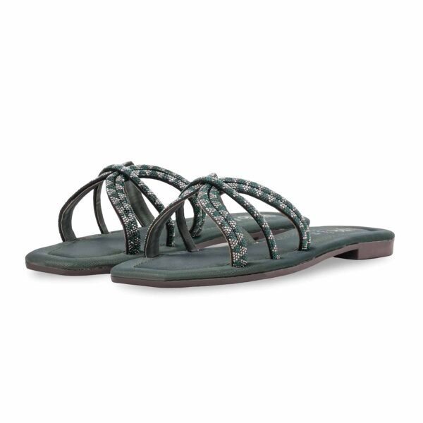 Green Casual Slipper For Women CL2296 - view 2