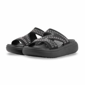 Black Formal Slipper For Ladies PU0800 - view 2
