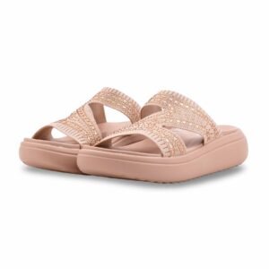 Beige Formal Slipper For Ladies PU0800 - view 2