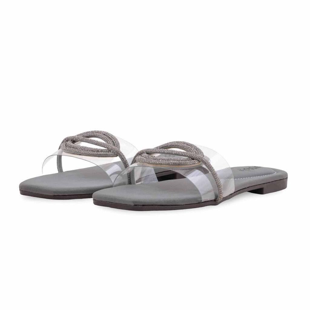 Grey Casual Slipper For Women CL2172 - view 2