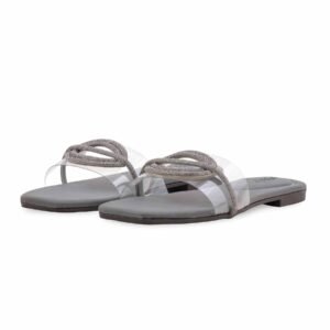 Grey Casual Slipper For Women CL2172 - view 2