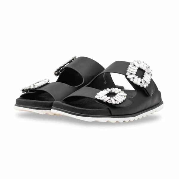 Black Formal Slipper For Ladies PU0714 - view 2