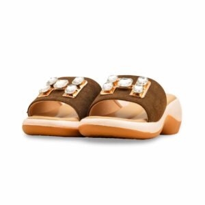 Olive Formal Slipper For Ladies PU0614 - view 2