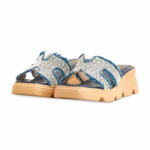 Blue Formal Slipper For Women PU0443 - view 2