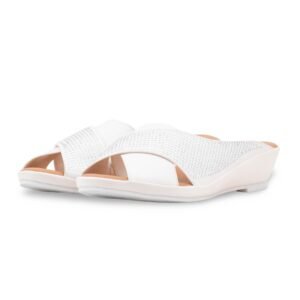 White Formal Slipper For Ladies PU0740 - view 2