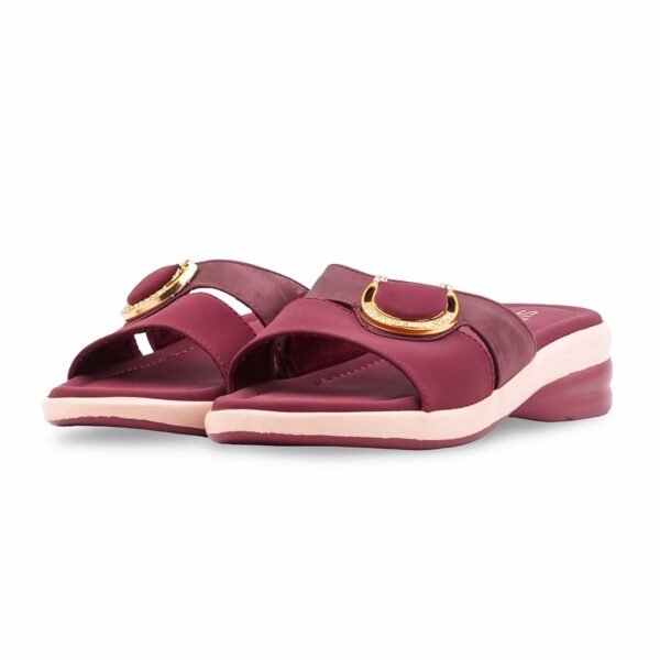 Maroon Formal Slipper For Ladies PU0677 - view 2