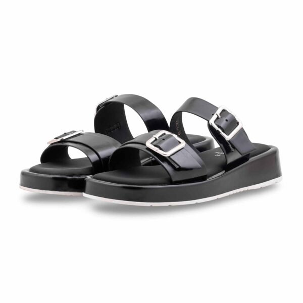 Black Formal Slipper For Ladies PU0632 - view 2