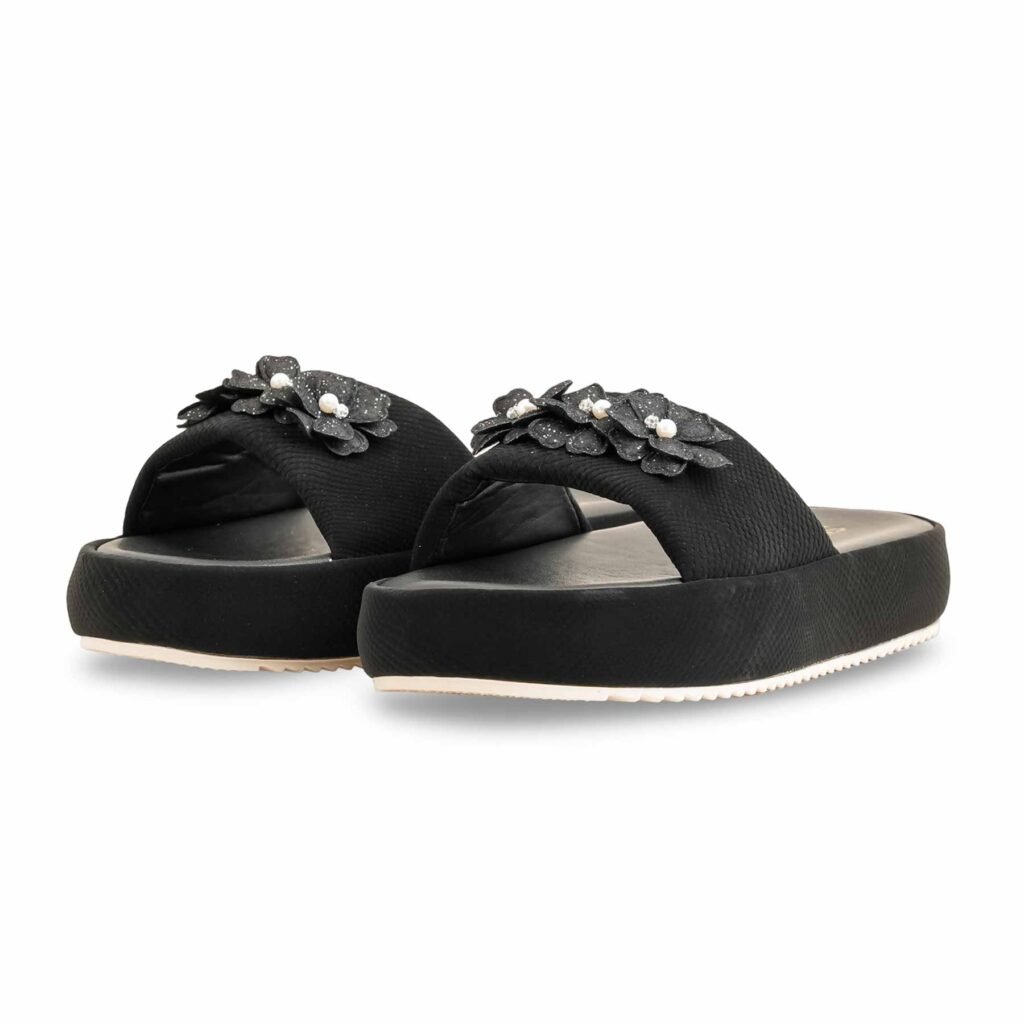 Black Formal Slipper For Ladies PU0453 - view 2