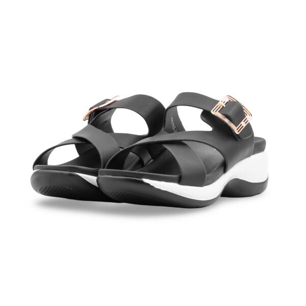 Black Formal Slipper For Ladies PU0783 - view 2