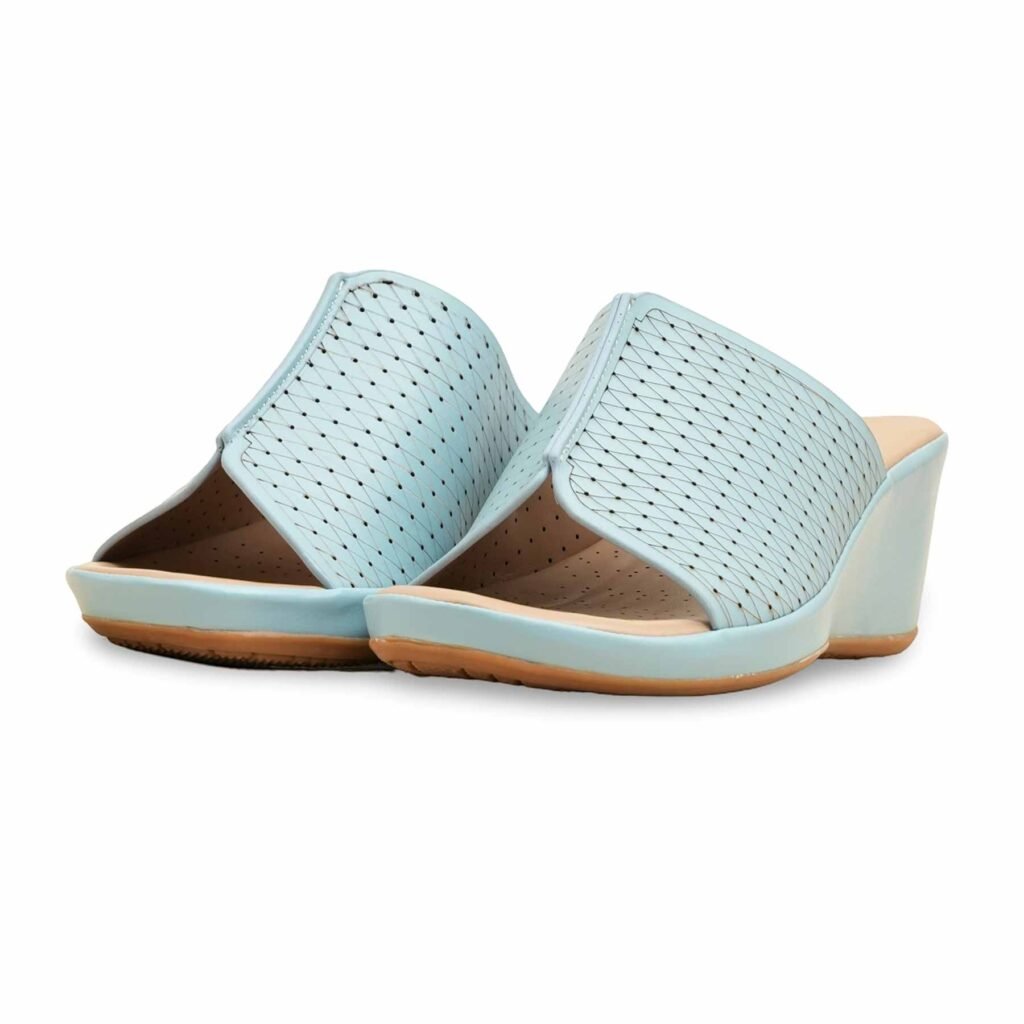 Sky Blue Formal Slipper For Ladies PU0621 - view 2