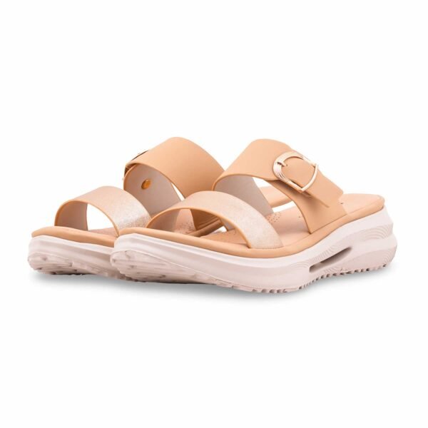 Beige Formal Slipper For Ladies PU0663 - view 2