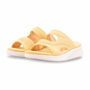 Yellow Formal Slipper For Ladies PU0727 - view 2
