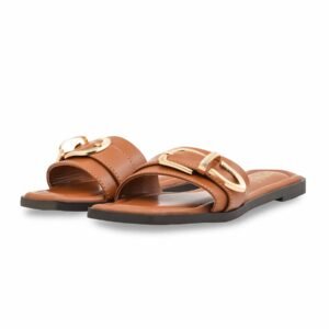Tan Casual Women Slipper CL2333 - view 2