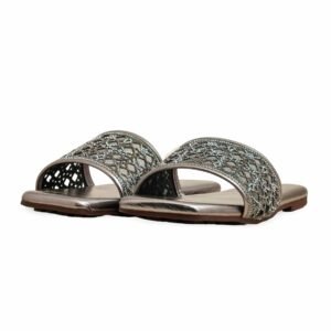 Grey Fancy Slipper For Ladies FN7997 - view 2