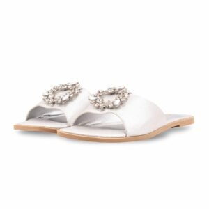 Silver Fancy Slipper For Ladies FN8036 - view 2