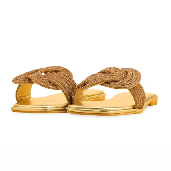 Golden Fancy Slipper For Ladies FN7998 - view 2