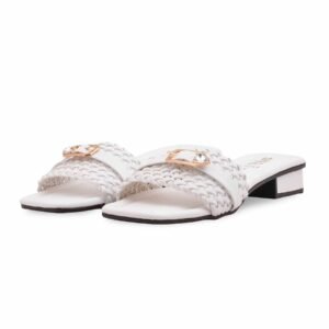 White Casual Slipper For Women CL2241 - view 2