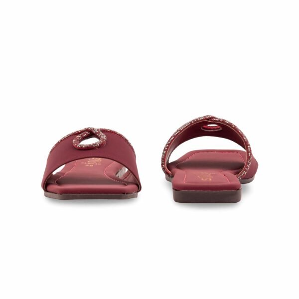 Maroon Casual Slipper For Women CL2246 - view 3