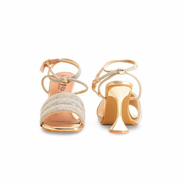 Golden Fancy Bridal Sandal For Ladies FN6104 - view 3