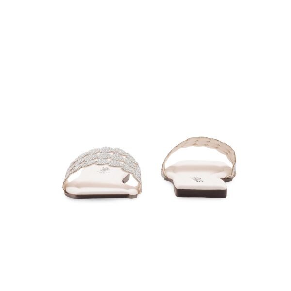 White Casual Slipper For Ladies CL2166 - view 3